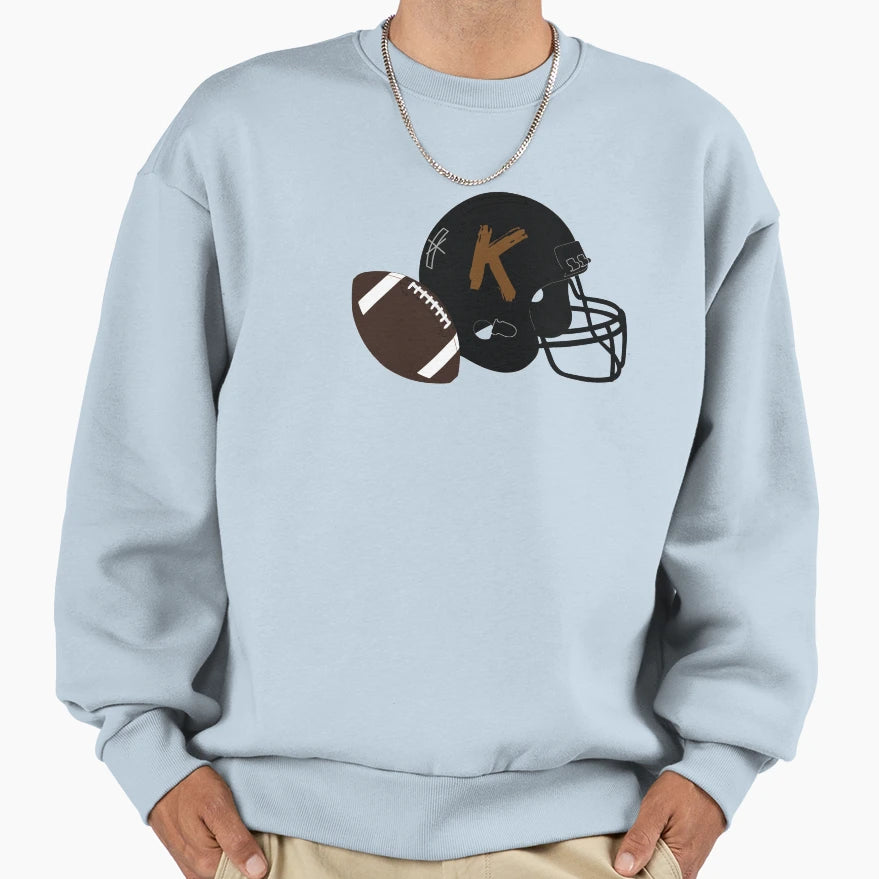 K Helmet American Football Monogram Sweatshirt - Unique Graphic Unisex - T-Shirt, Sweatshirt, Hoodie