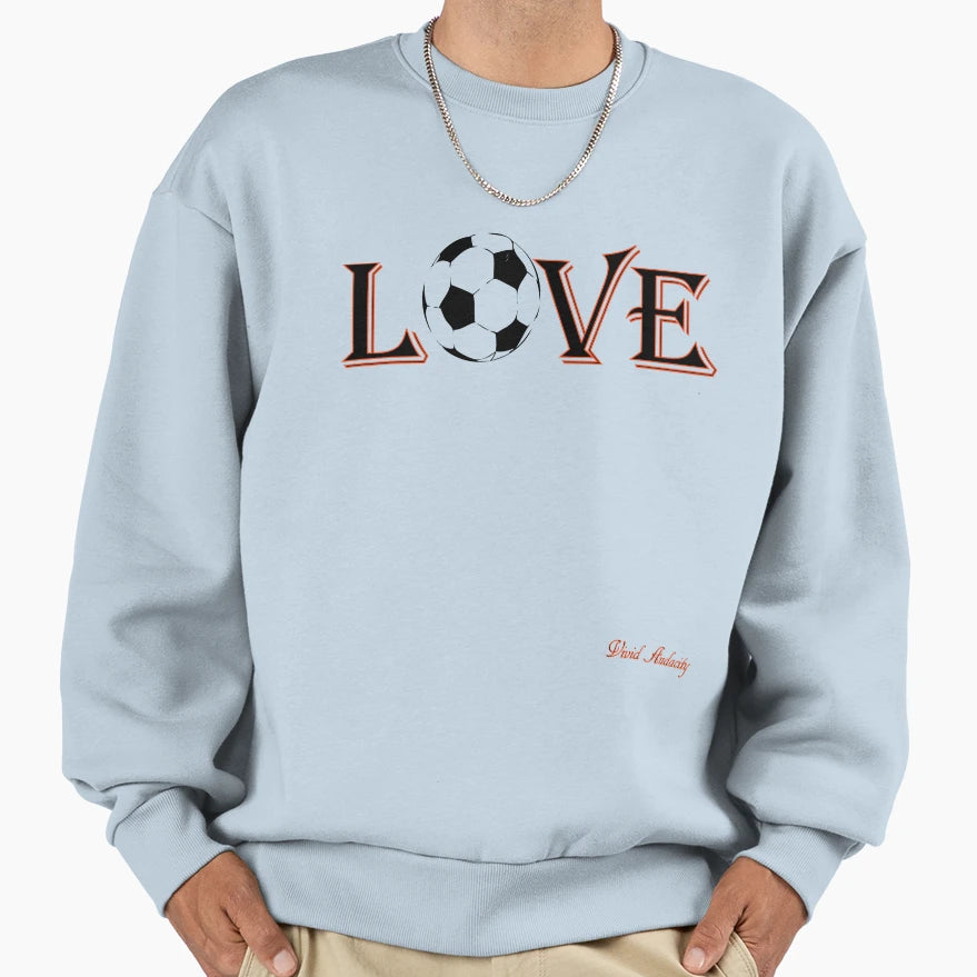 Love Soccer Sweatshirt - Minimalist Print Unisex - T-Shirt, Sweatshirt, Hoodie