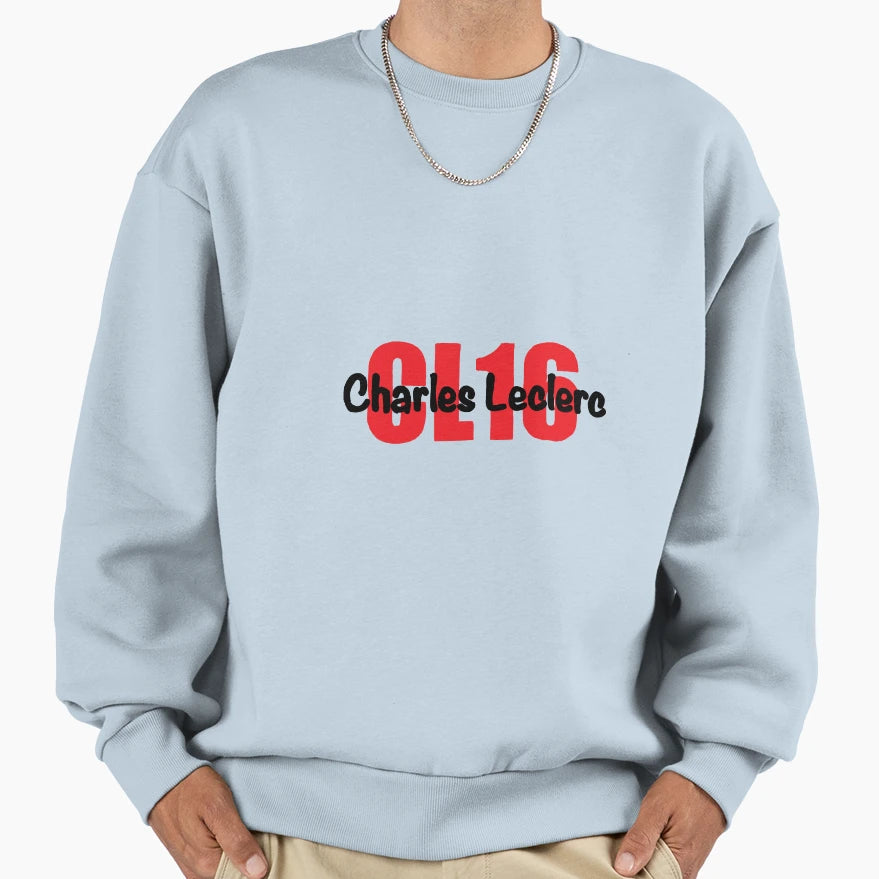 Charles Leclerc Ferrari Sweatshirt - Minimalist Print for Adults - T-Shirt, Sweatshirt, Hoodie