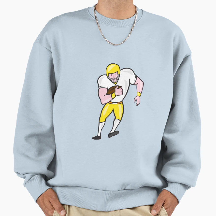 American Football Fullback Front Sweatshirt - Trendy Graphic Men Women - T-Shirt, Sweatshirt, Hoodie