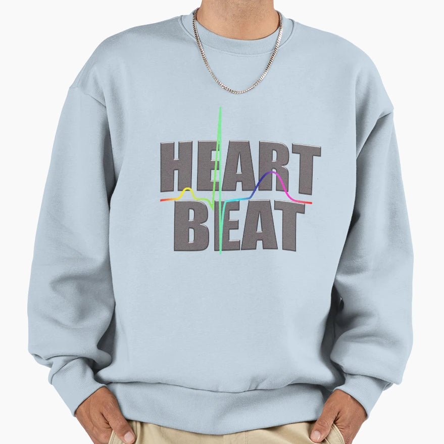 Heartbeat Revised Sweatshirt - Novelty Apparel for Adults - T-Shirt, Sweatshirt, Hoodie