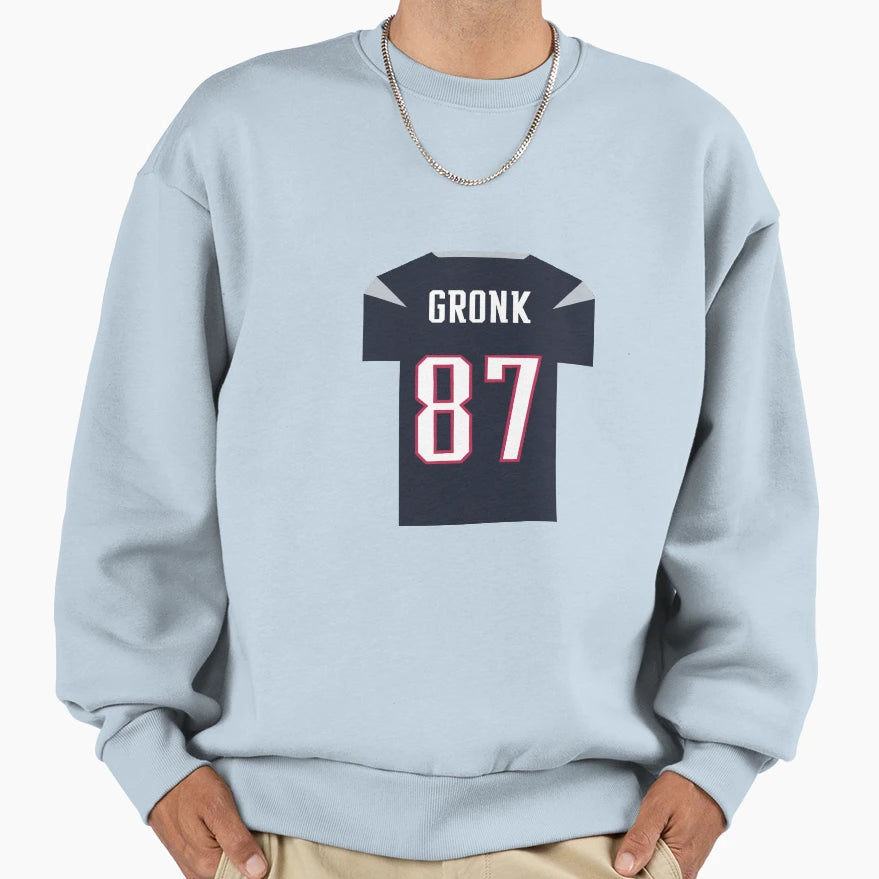 Rob Gronkowski Jersey Sweatshirt - Trendy Graphic Men Women - T-Shirt, Sweatshirt, Hoodie