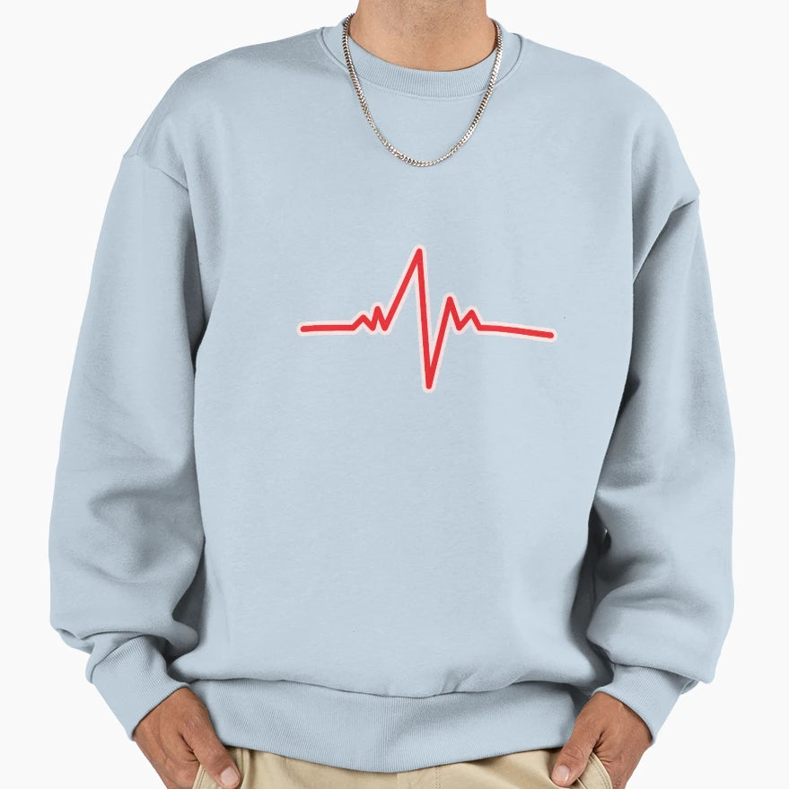 Heartbeat Sweatshirt - Novelty Apparel Men Women - T-Shirt, Sweatshirt, Hoodie