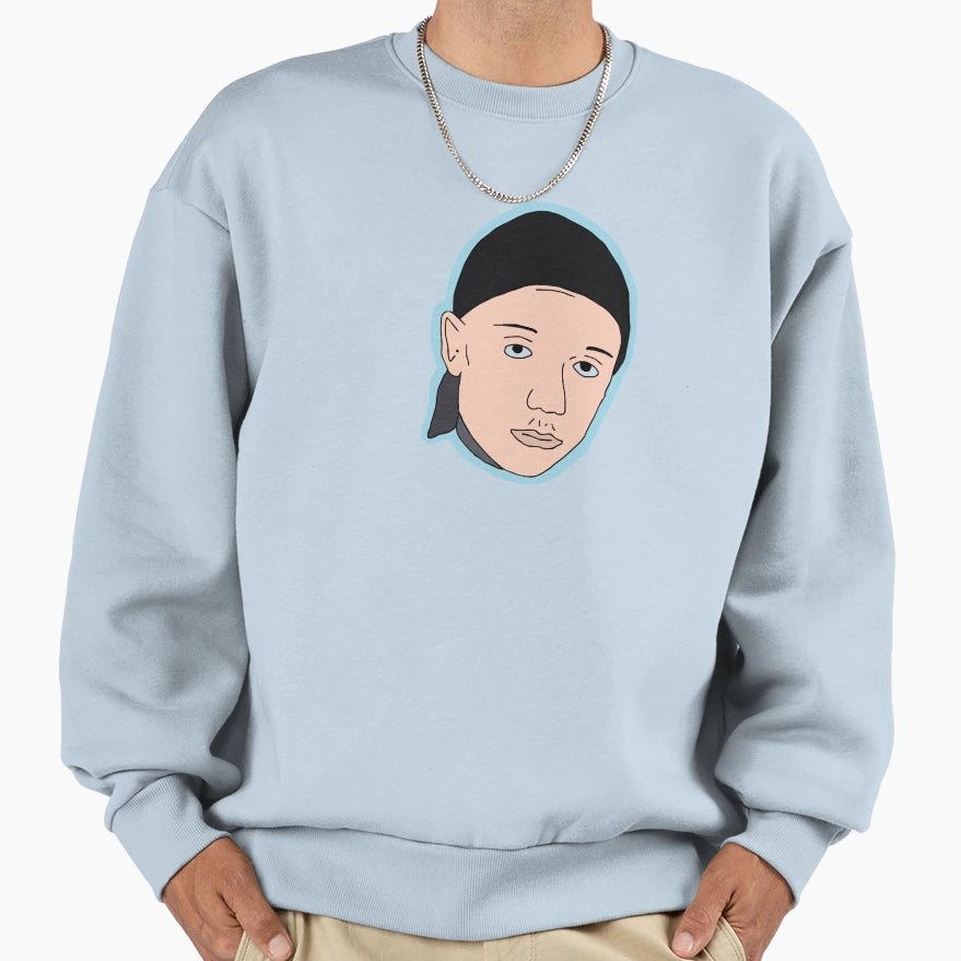 Spooky Black Cartoon Sweatshirt - Trendy Graphic Men Women - T-Shirt, Sweatshirt, Hoodie