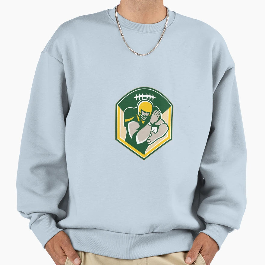 American Gridiron Running Back Sweatshirt - Aesthetic Graphic for Adults - T-Shirt, Sweatshirt, Hoodie