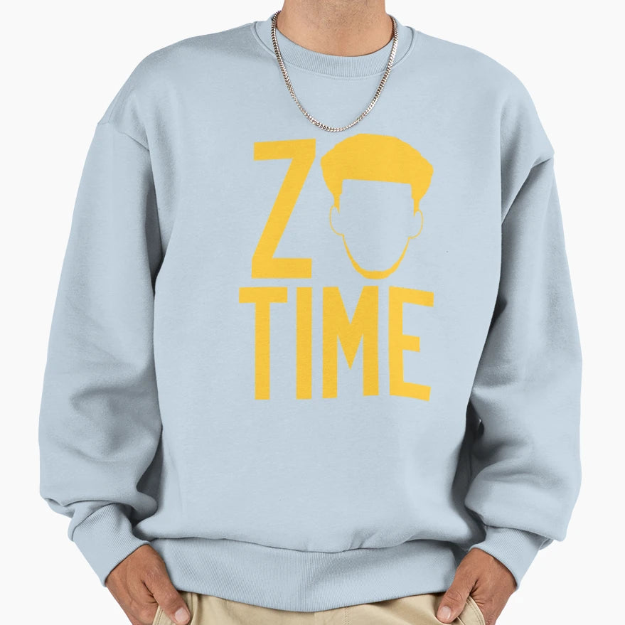 Zo Time Purple Sweatshirt - Novelty Apparel Unisex - T-Shirt, Sweatshirt, Hoodie