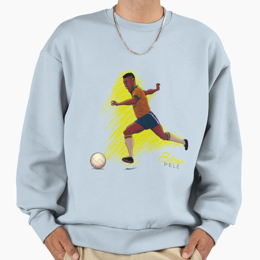 Edson O Rei Pele Sweatshirt - Streetwear Style for Adults - T-Shirt, Sweatshirt, Hoodie