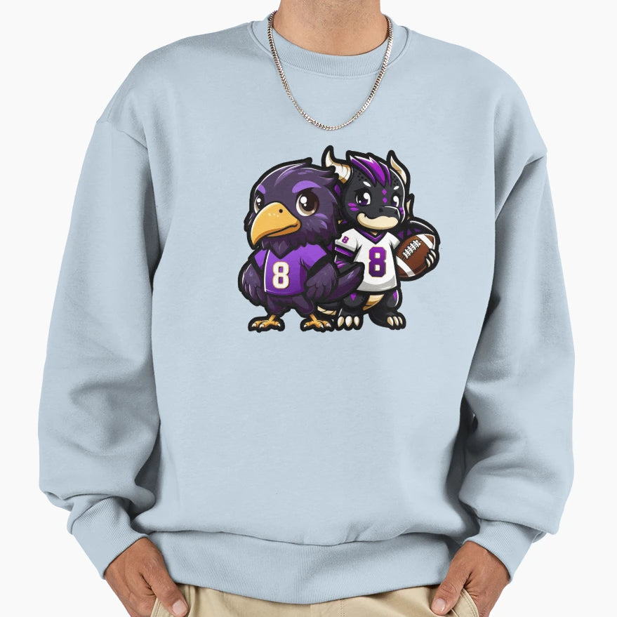 Ravens Game Day Sweatshirt - Streetwear Style for Adults - T-Shirt, Sweatshirt, Hoodie