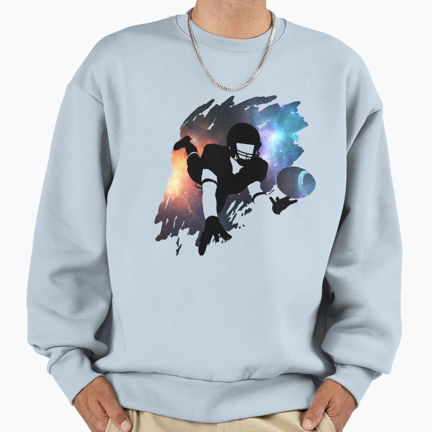 Cosmic Touchdown Sweatshirt - Trendy Graphic for Adults - T-Shirt, Sweatshirt, Hoodie