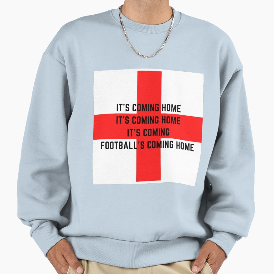 Footballs Coming Home England Sweatshirt - Minimalist Print Unisex - T-Shirt, Sweatshirt, Hoodie