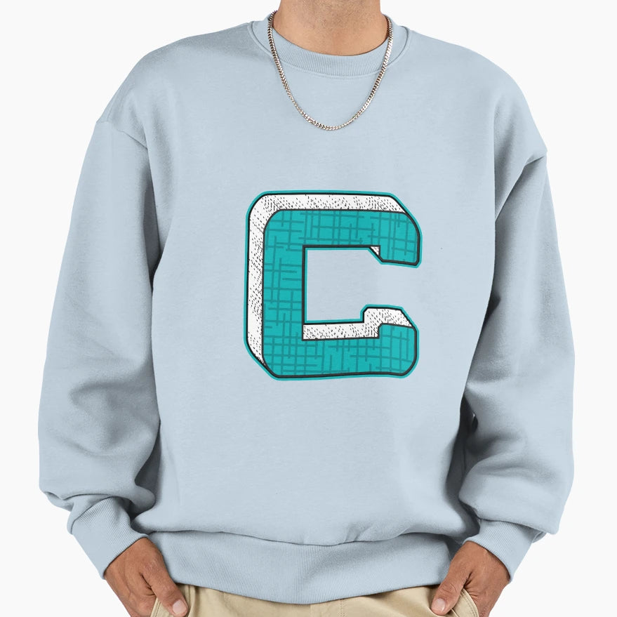 Alphabets Blue Ywzmls 14 Sweatshirt - Custom Art Print for Adults - T-Shirt, Sweatshirt, Hoodie