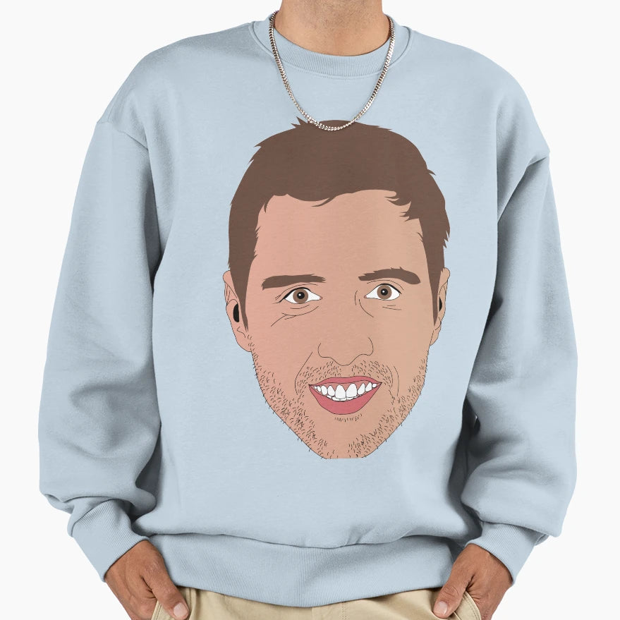 Nice Guy Red Sweatshirt - Graphic Print Unisex - T-Shirt, Sweatshirt, Hoodie