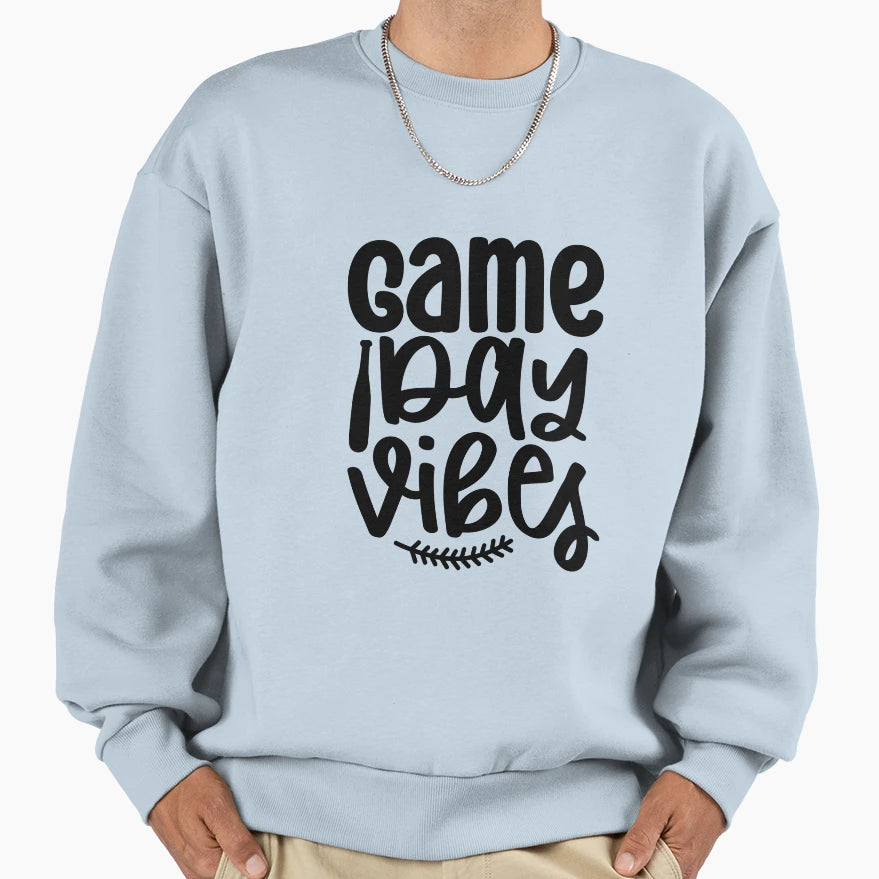 Game Day Vibes Sweatshirt - Unique Graphic Men Women - T-Shirt, Sweatshirt, Hoodie