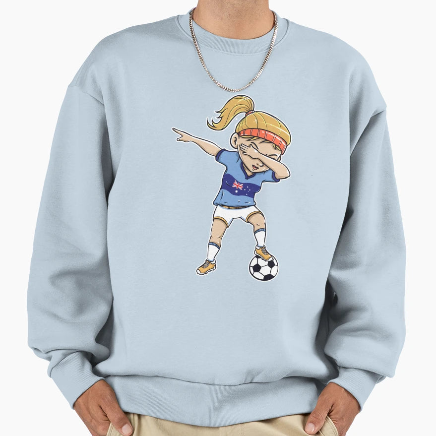 Dabbing Soccer Player Funny Sweatshirt - Streetwear Style for Adults - T-Shirt, Sweatshirt, Hoodie