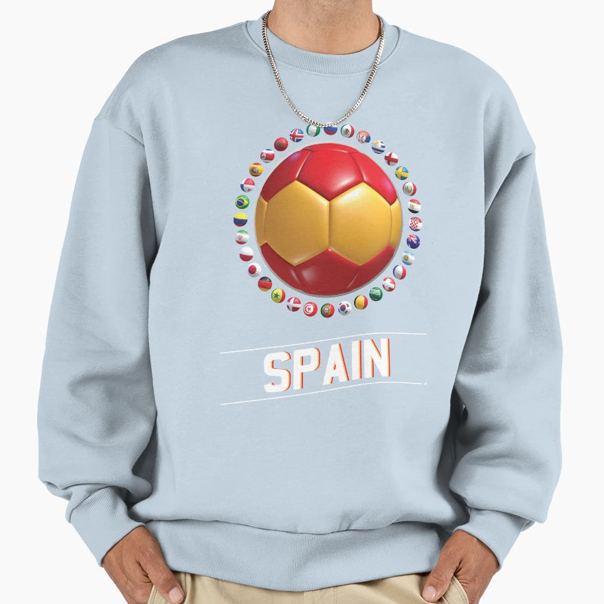 Spain World Football Championship Sweatshirt - Streetwear Style Men Women - T-Shirt, Sweatshirt, Hoodie