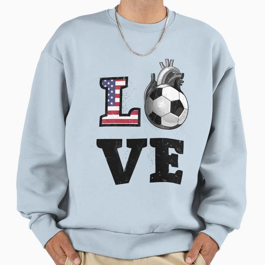 American Soccer Sweatshirt - Trendy Graphic Men Women - T-Shirt, Sweatshirt, Hoodie