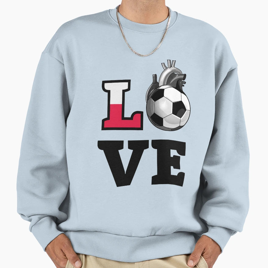 Love Polish Soccer Sweatshirt - Minimalist Print Unisex - T-Shirt, Sweatshirt, Hoodie