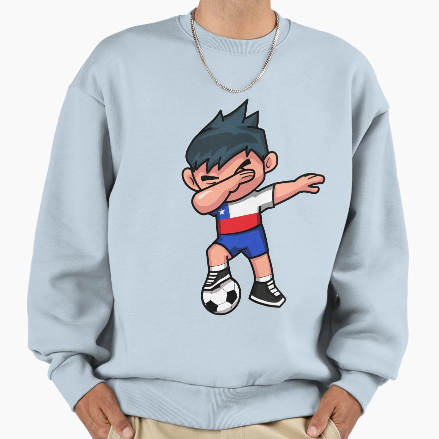 Soccer Dabbing Chili Sweatshirt - Aesthetic Graphic for Adults - T-Shirt, Sweatshirt, Hoodie