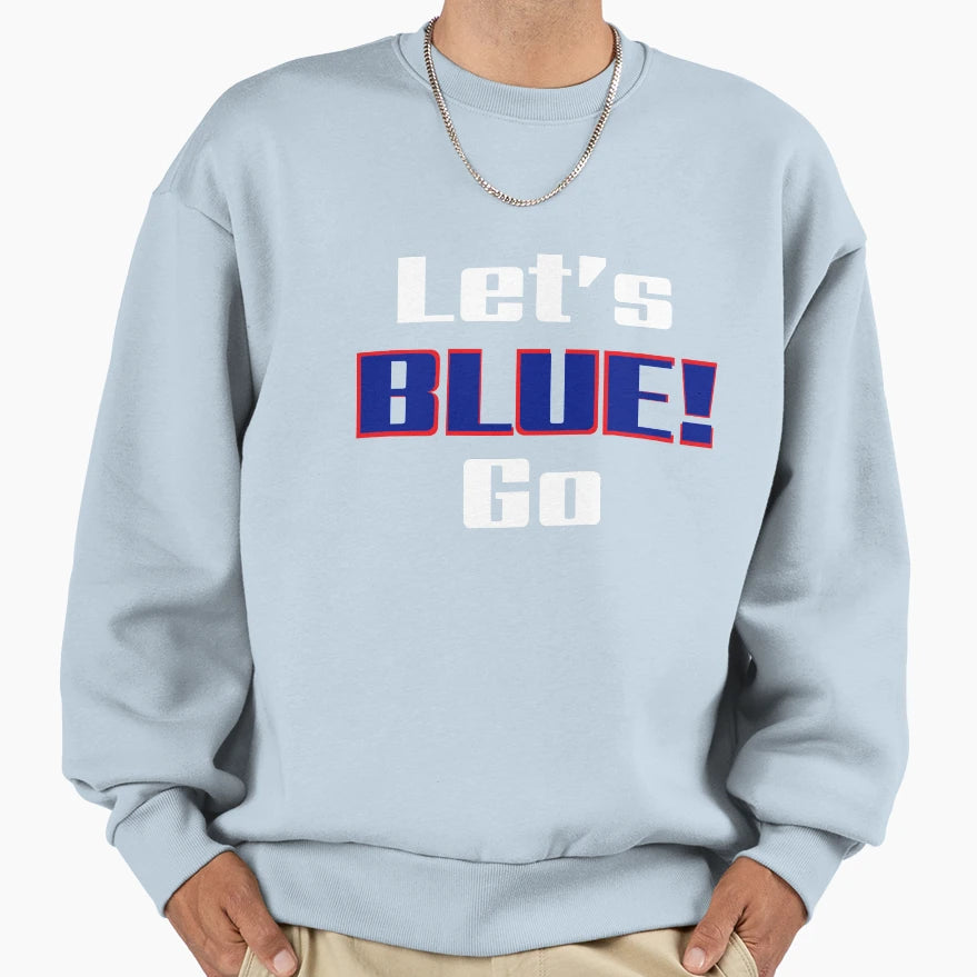 New York Football Fans Lets Go Sweatshirt - Minimalist Print for Adults - T-Shirt, Sweatshirt, Hoodie