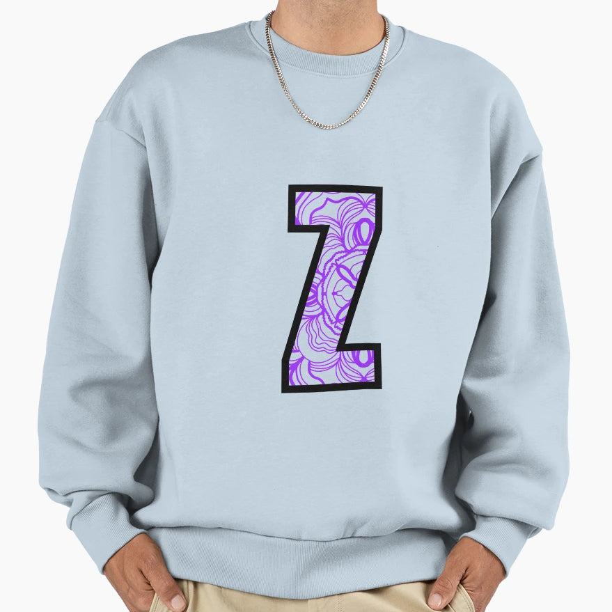 Mandala Z Cut Out Sweatshirt - Trendy Graphic Men Women - T-Shirt, Sweatshirt, Hoodie