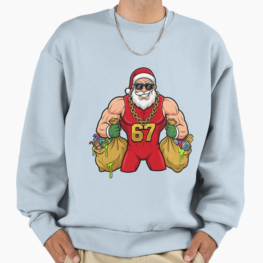 Buff Santa Drip Seventy Seven Sweatshirt - Aesthetic Graphic Men Women - T-Shirt, Sweatshirt, Hoodie