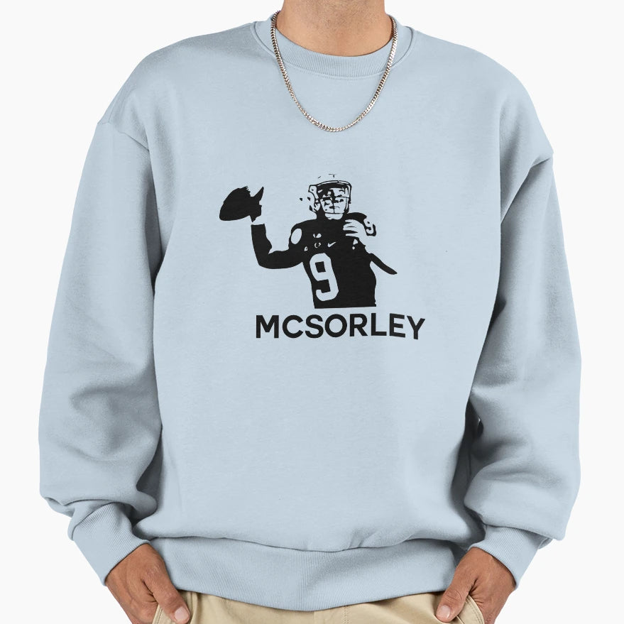 Trace Mcsorley Black And White Sweatshirt - Fun Novelty Design for Adults - T-Shirt, Sweatshirt, Hoodie