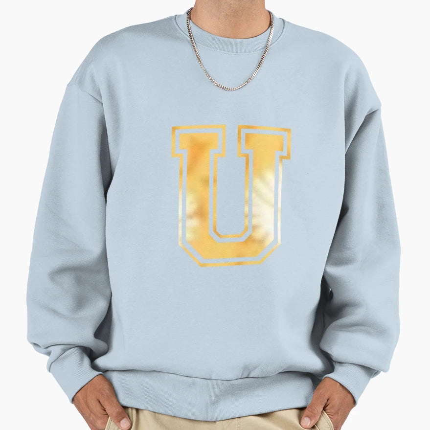 U Letter Sweatshirt - Trendy Graphic Unisex - T-Shirt, Sweatshirt, Hoodie
