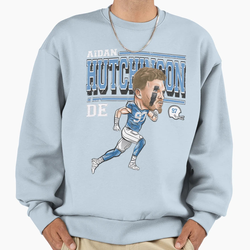 AH Detroit Cartoon Sweatshirt - Minimalist Print for Adults - T-Shirt, Sweatshirt, Hoodie