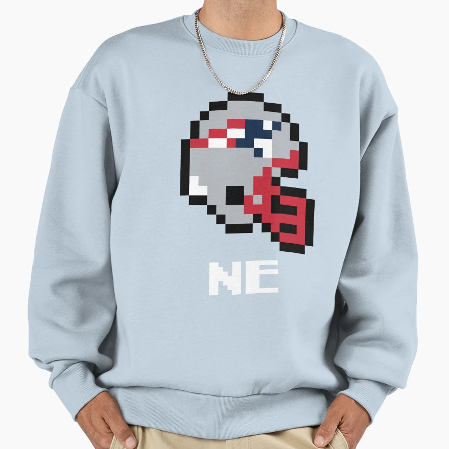 New England Tecmo Super Bowl Sweatshirt - Aesthetic Graphic Unisex - T-Shirt, Sweatshirt, Hoodie