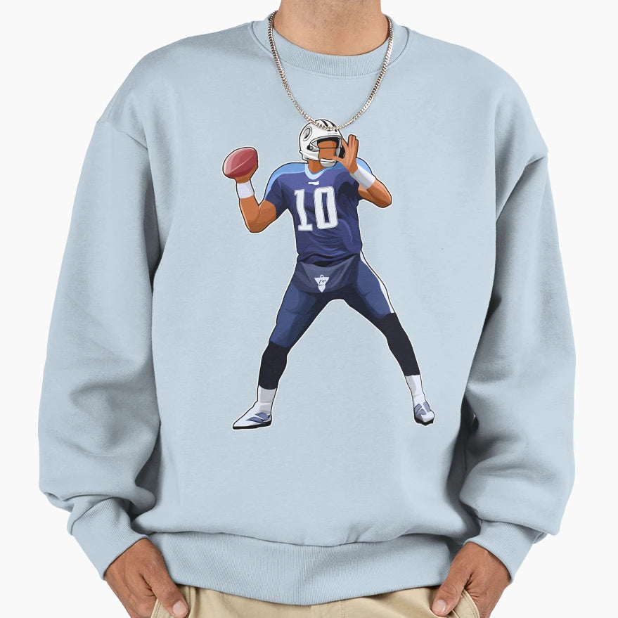 Vince Young 10 Throw Pass Sweatshirt - Novelty Apparel Men Women - T-Shirt, Sweatshirt, Hoodie
