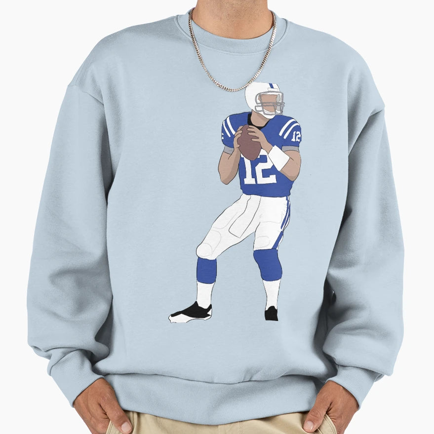 Andrew Luck Sweatshirt - Trendy Graphic for Adults - T-Shirt, Sweatshirt, Hoodie
