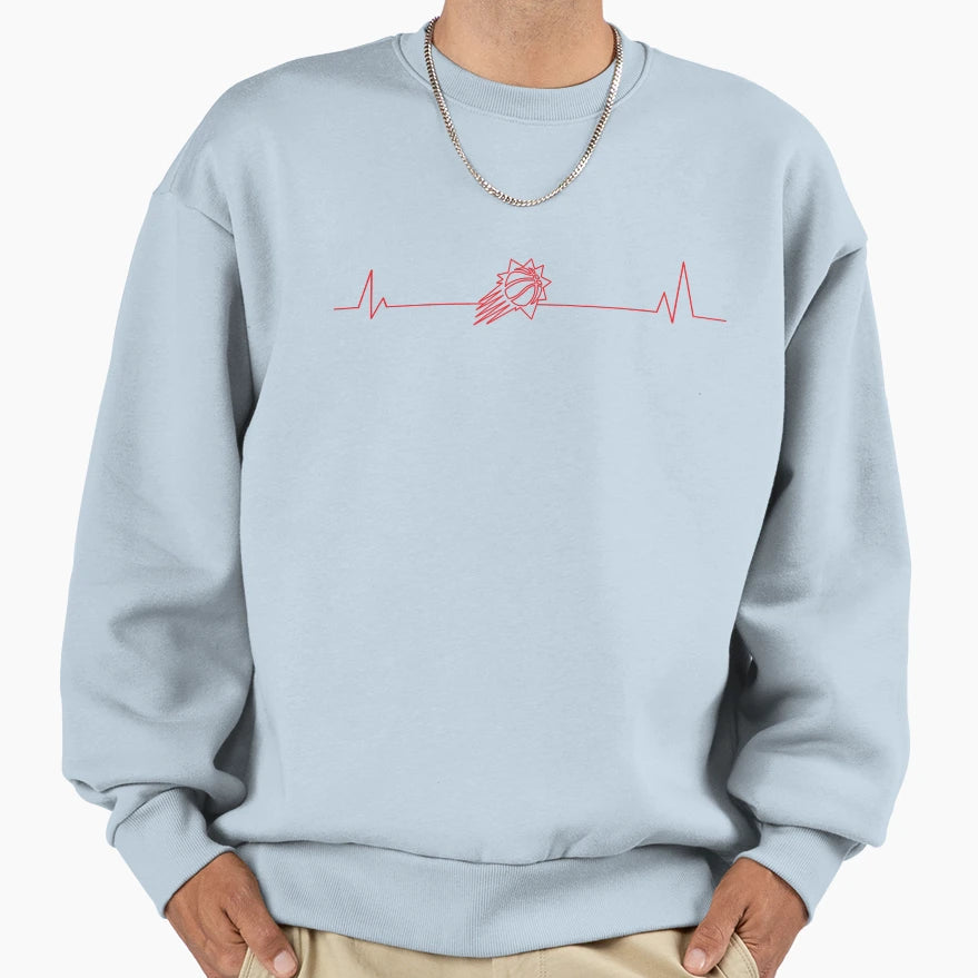 Suns Heartbeat Pulse Sweatshirt - Custom Art Print Men Women - T-Shirt, Sweatshirt, Hoodie