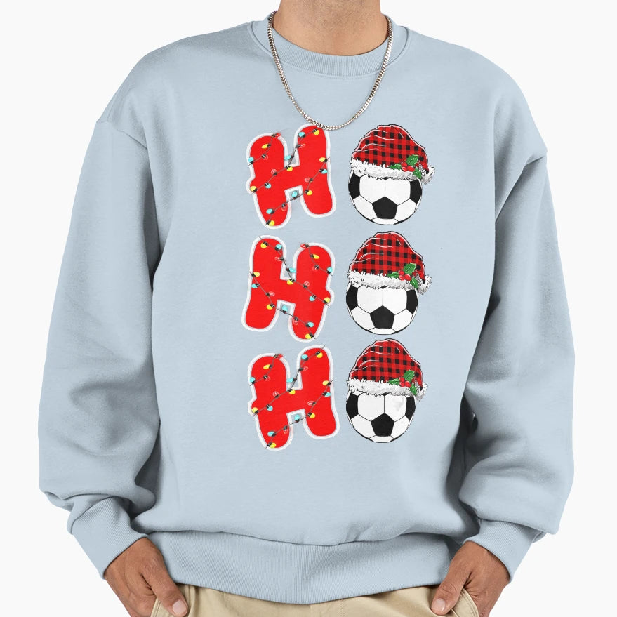 Ho Ho Ho Santa Red Plaid Sweatshirt - Casual Everyday Wear for Adults - T-Shirt, Sweatshirt, Hoodie