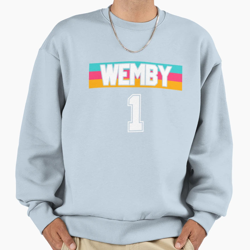 Wemby 1 Victor Wembanyama Basketball T-Shirt - Aesthetic Graphic Men Women - T-Shirt, Sweatshirt, Hoodie