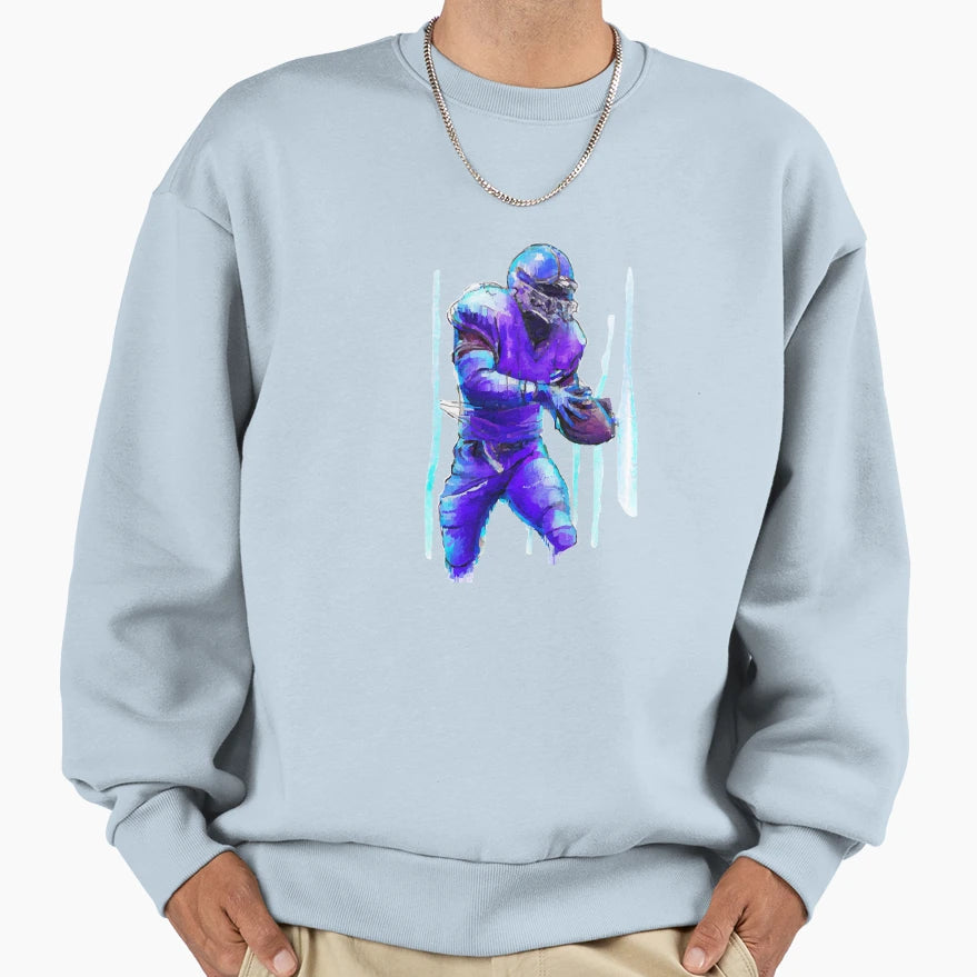 Cyberpunk Illustration Nfl Player Sweatshirt - Unique Graphic for Adults - T-Shirt, Sweatshirt, Hoodie