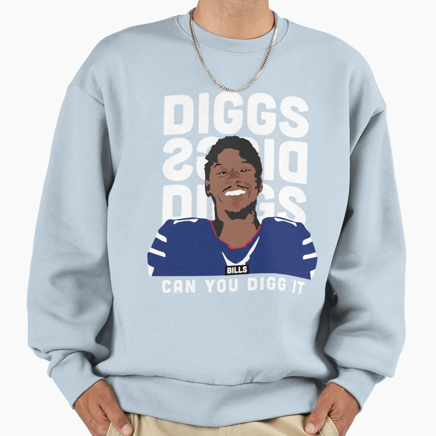 American Touchdown Wide Receiver Sweatshirt - Graphic Print Men Women - T-Shirt, Sweatshirt, Hoodie