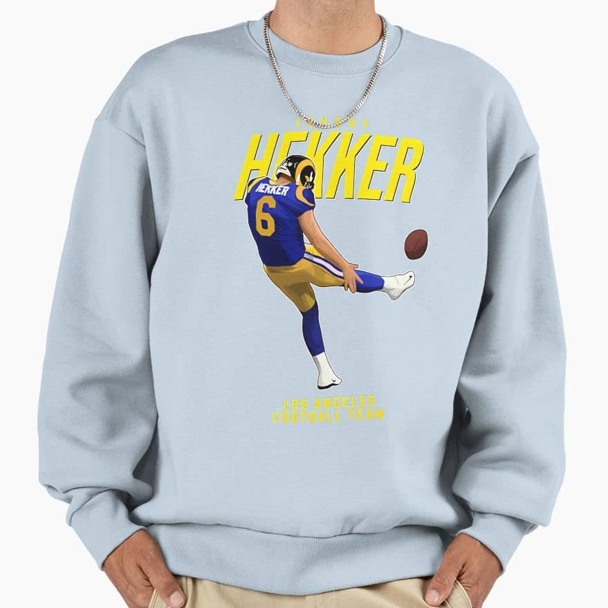 Johnny Hekker 6 Los Angeles Sweatshirt - Casual Everyday Wear Unisex - T-Shirt, Sweatshirt, Hoodie