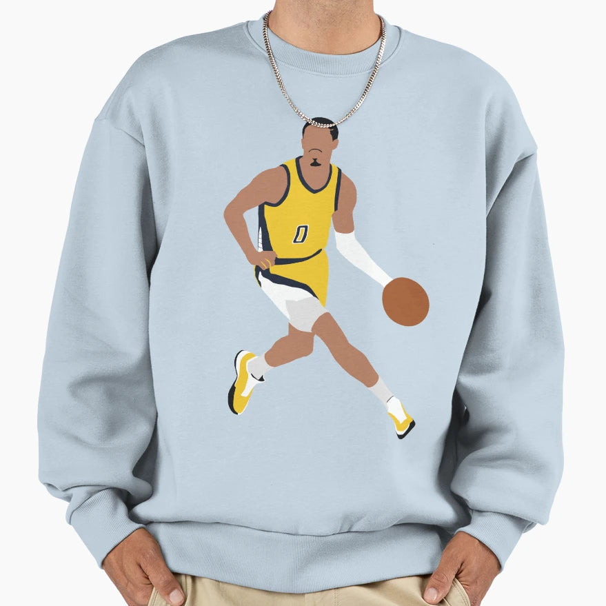 Tyrese Haliburton Indiana Sweatshirt - Novelty Apparel for Adults - T-Shirt, Sweatshirt, Hoodie