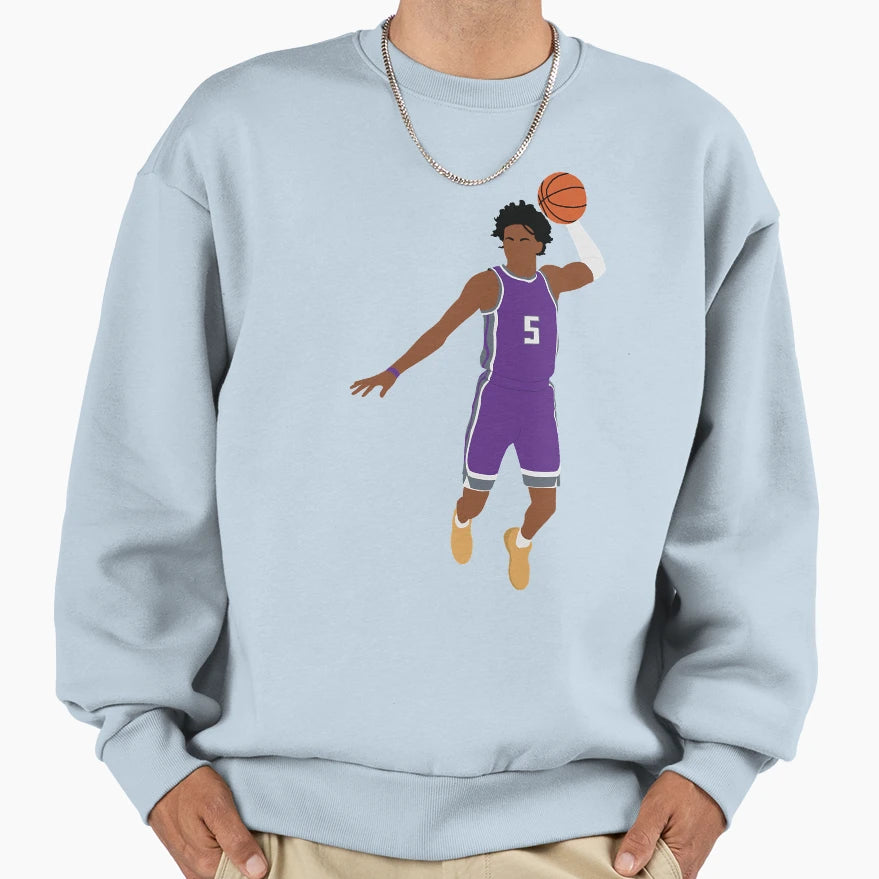 De Aaron Fox Sweatshirt - Graphic Print Unisex - T-Shirt, Sweatshirt, Hoodie