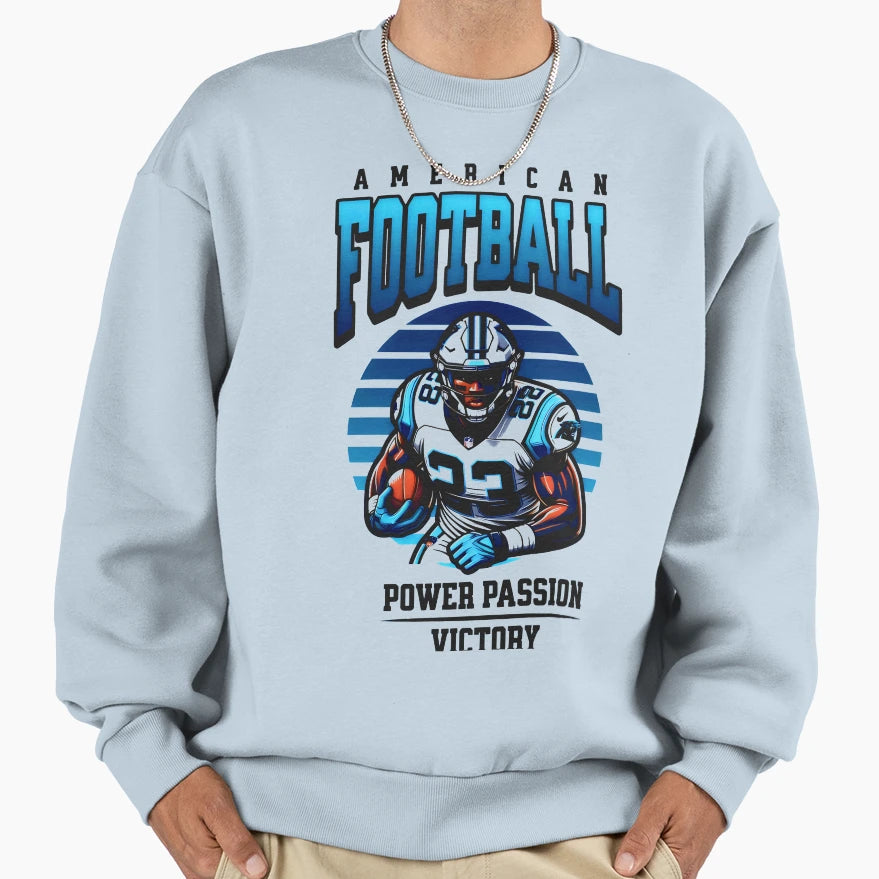 American Football Sweatshirt - Unique Graphic for Adults - T-Shirt, Sweatshirt, Hoodie