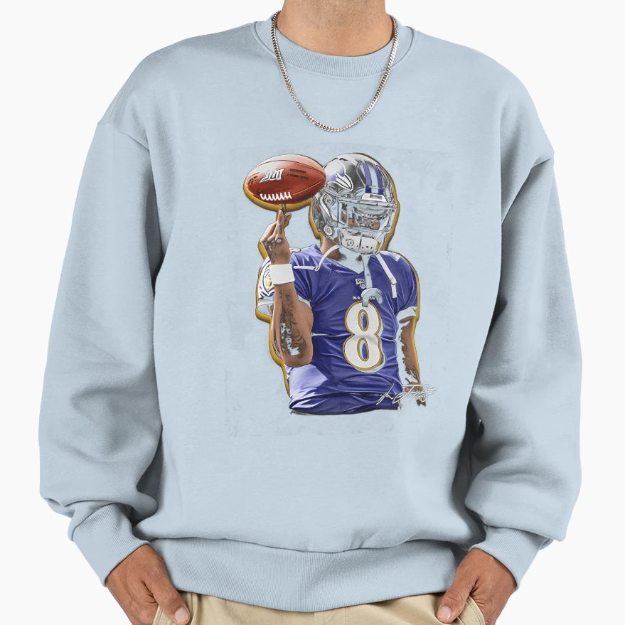 Lamar Ball Control Sweatshirt - Aesthetic Graphic for Adults - T-Shirt, Sweatshirt, Hoodie
