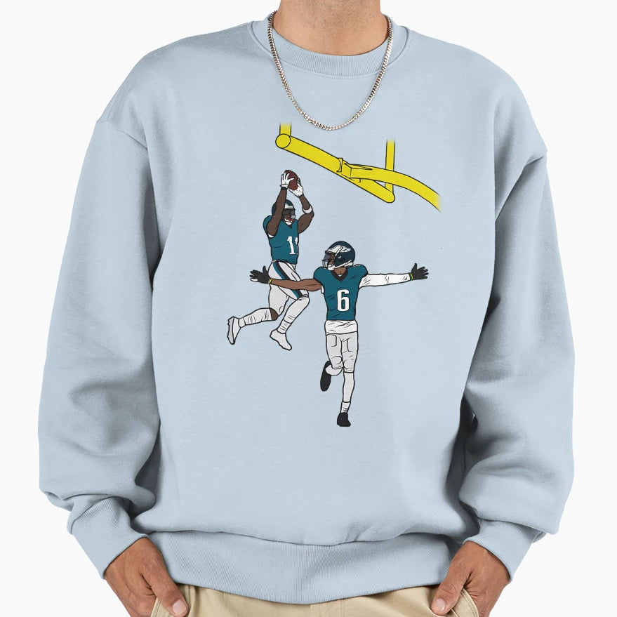 Aj Brown And Devonta Smith Dunk Sweatshirt - Unique Graphic Men Women - T-Shirt, Sweatshirt, Hoodie