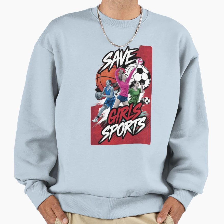 Save Sports Female Athletes Sweatshirt - Unique Graphic Unisex - T-Shirt, Sweatshirt, Hoodie