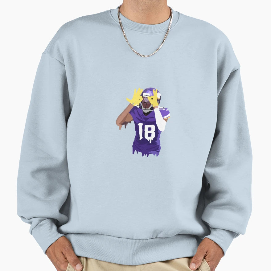 American Football Wide Receiver Sweatshirt - Novelty Apparel for Adults - T-Shirt, Sweatshirt, Hoodie