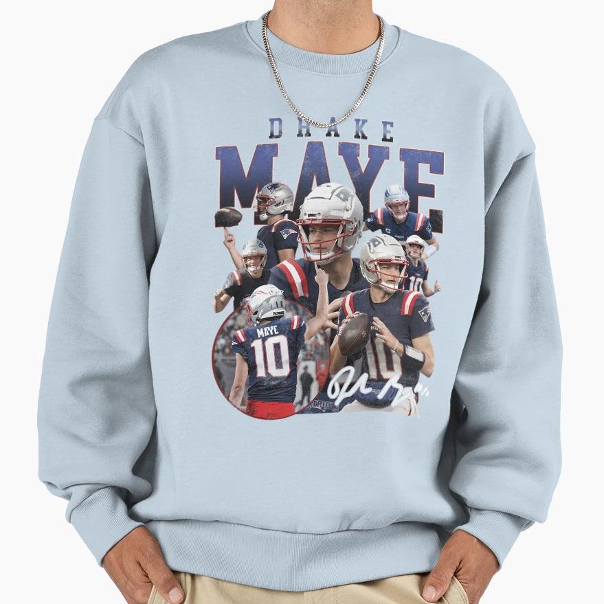 Drake Maye Sweatshirt - Casual Everyday Wear for Adults - T-Shirt, Sweatshirt, Hoodie