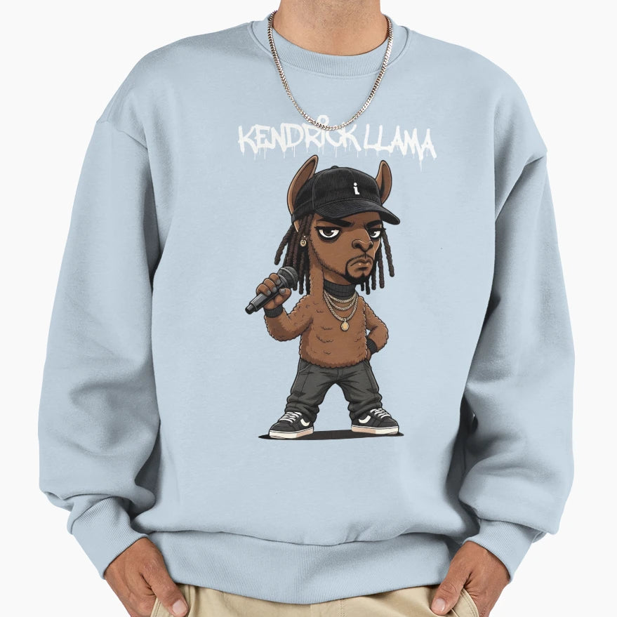 Kendrick Llama Hip Hop Goat Sweatshirt - Novelty Apparel Men Women - T-Shirt, Sweatshirt, Hoodie
