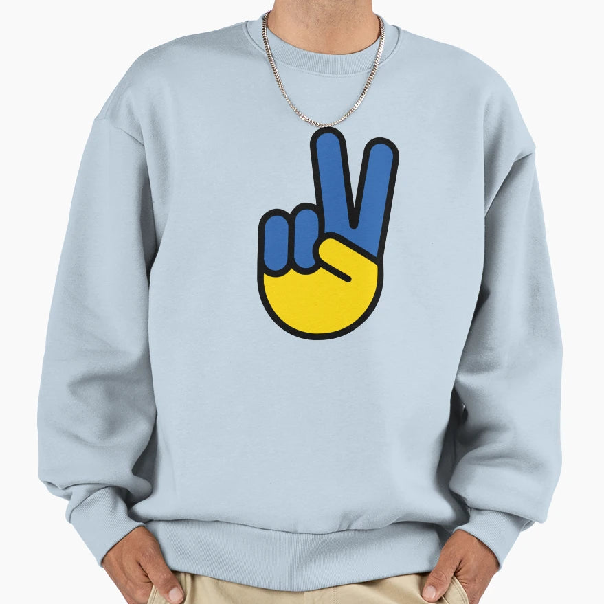 Peace Ukraine Sweatshirt - Custom Art Print Men Women - T-Shirt, Sweatshirt, Hoodie