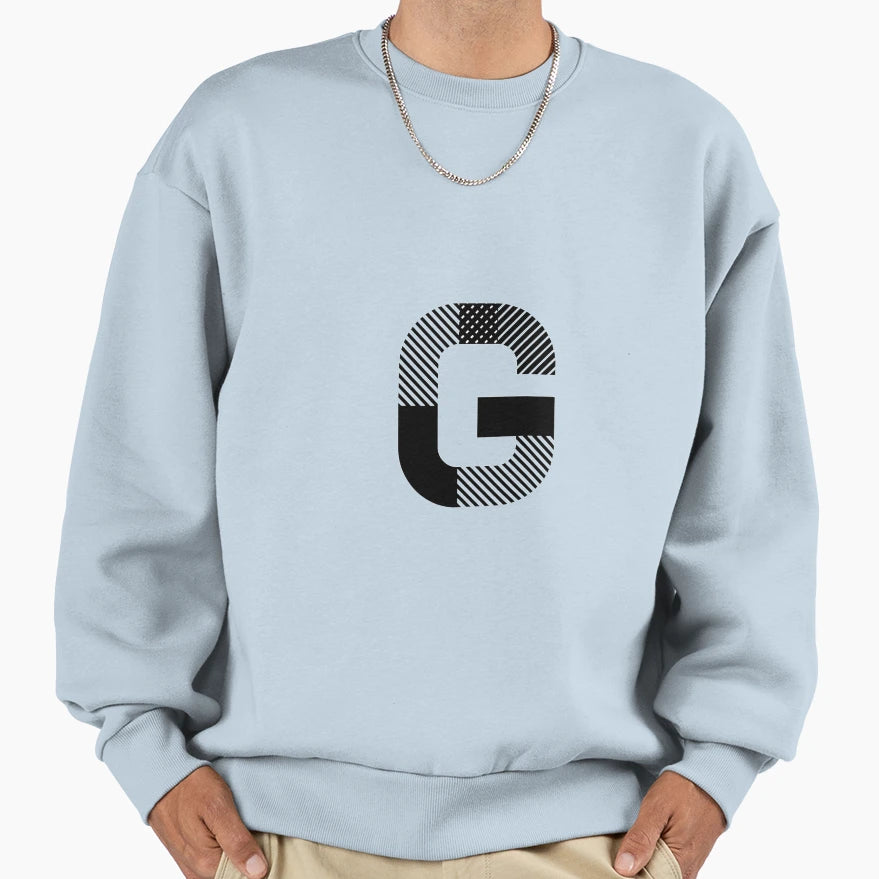 G Letter Sweatshirt - Novelty Apparel Men Women - T-Shirt, Sweatshirt, Hoodie