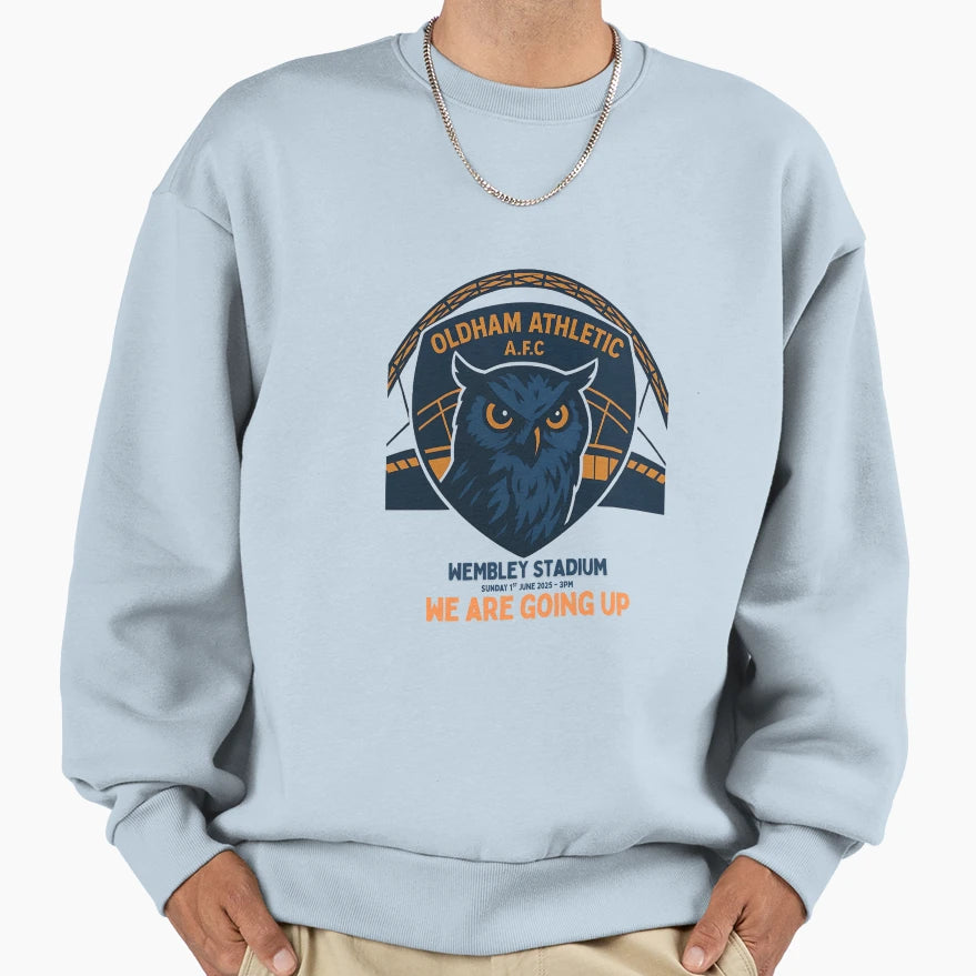 Oldham Athletic Afc Latics Wembley Sweatshirt - Minimalist Print Unisex - T-Shirt, Sweatshirt, Hoodie