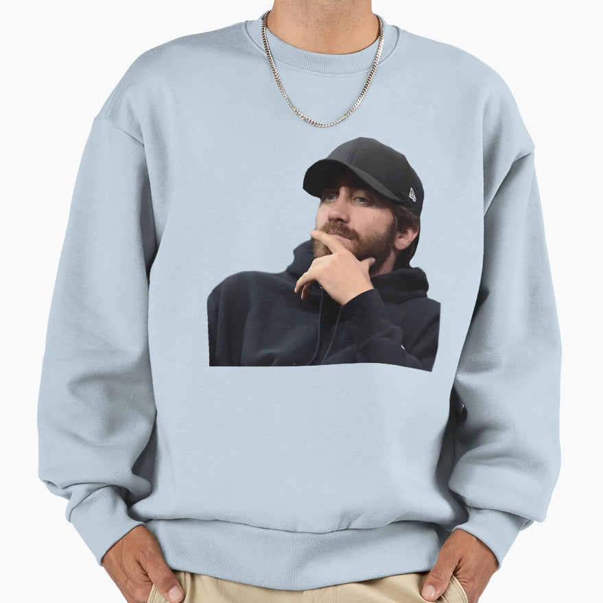 Jake Gyllenhaal W Baseball Cap Sweatshirt - Fun Novelty Design Unisex - T-Shirt, Sweatshirt, Hoodie